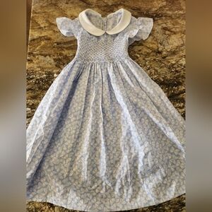 Sweet Dreams Blue and White Kids Dress